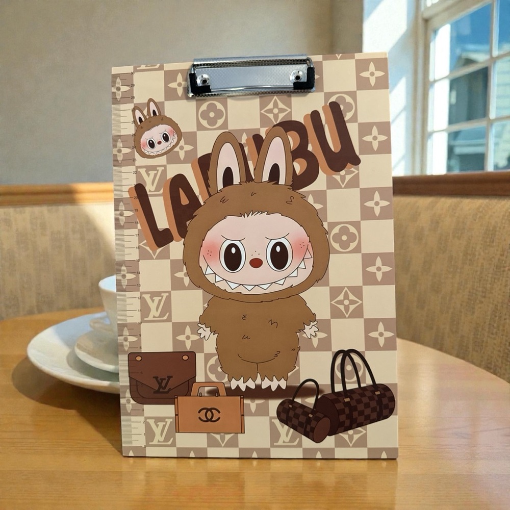Labubu Brown Character Clipboard
